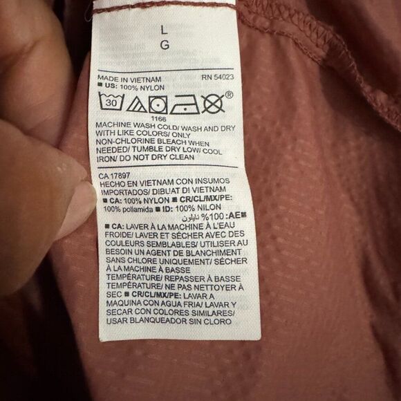 Old Navy Active Large Go-H20 Water-Repellent Hooded Rain Jacket in Cedarwood - Picture 10 of 10
